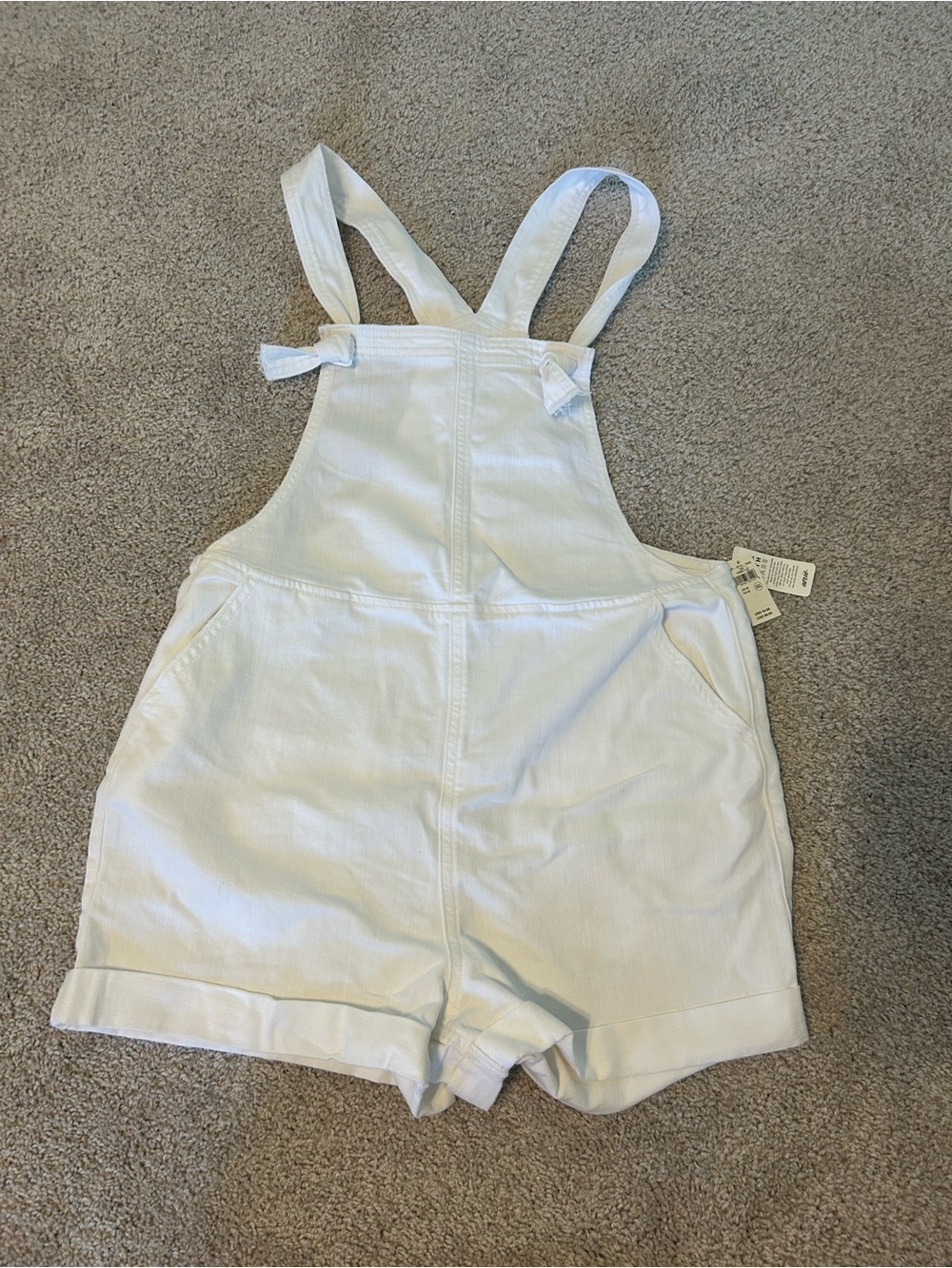Women’s NWT Aerie White Shorts Overalls